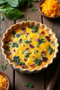 homemade spinach quiche recipe