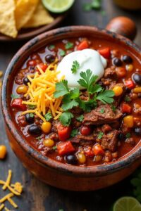 homestyle steak fajita chili
