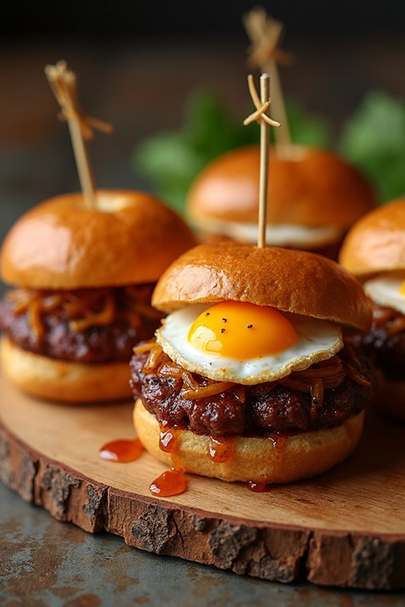 japanese quail egg sliders