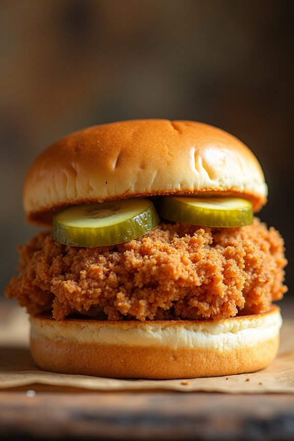 juicy southern style chicken sandwich