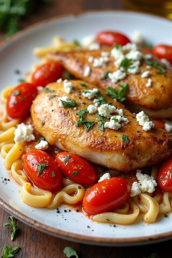 mediterranean chicken with feta