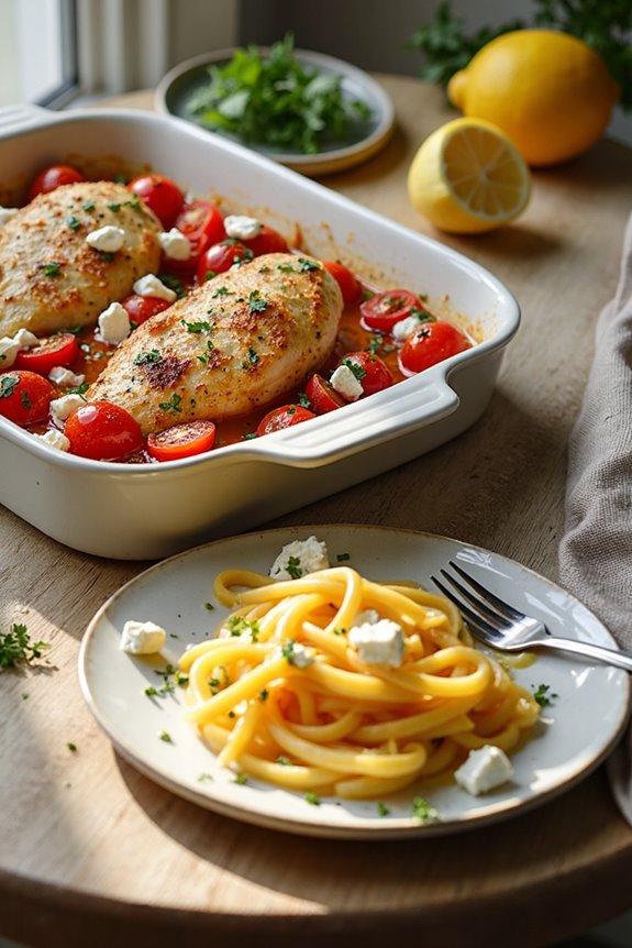 mediterranean chicken with feta