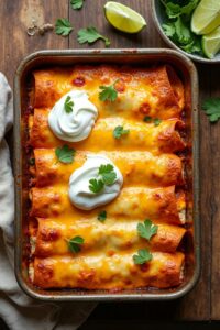 mexican beef enchilada casserole
