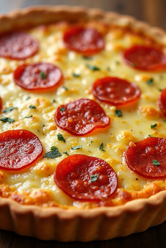 pizza style quiche recipe instructions