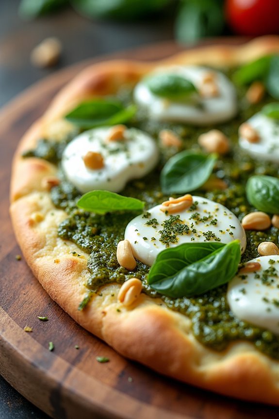quick creamy burrata pizza