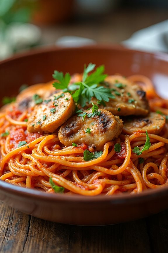 rustic italian chicken spaghetti
