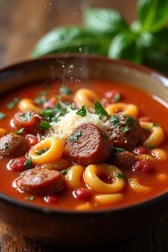 rustic italian sausage minestrone