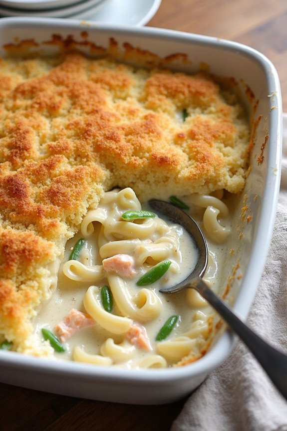 salmon alfredo casserole recipe