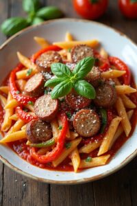 sausage and peppers dish