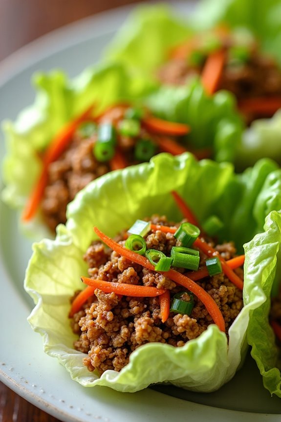 savory asian turkey wraps