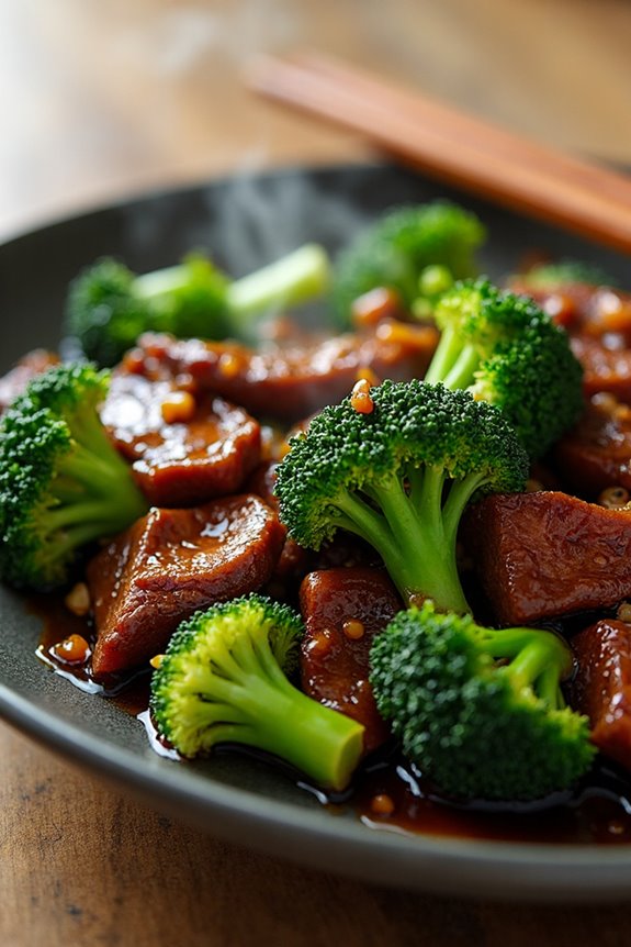 savory beef and broccoli stir fry