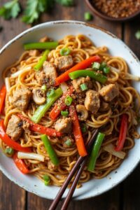savory homemade chow mein recipe