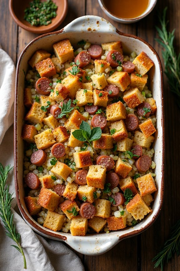 savory sausage stuffing recipe
