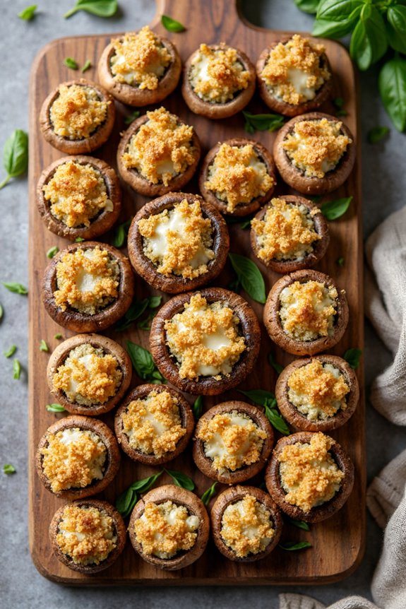 savory stuffed mushrooms recipe