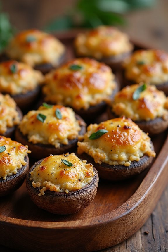 savory stuffed mushrooms recipe