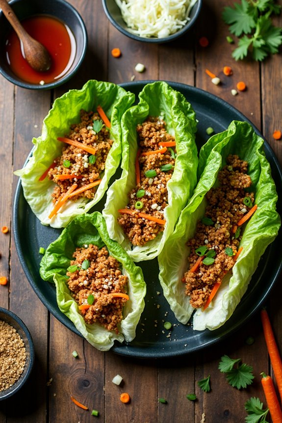 savory turkey lettuce wraps