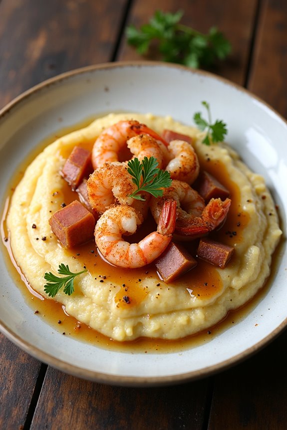 shrimp and grits dish