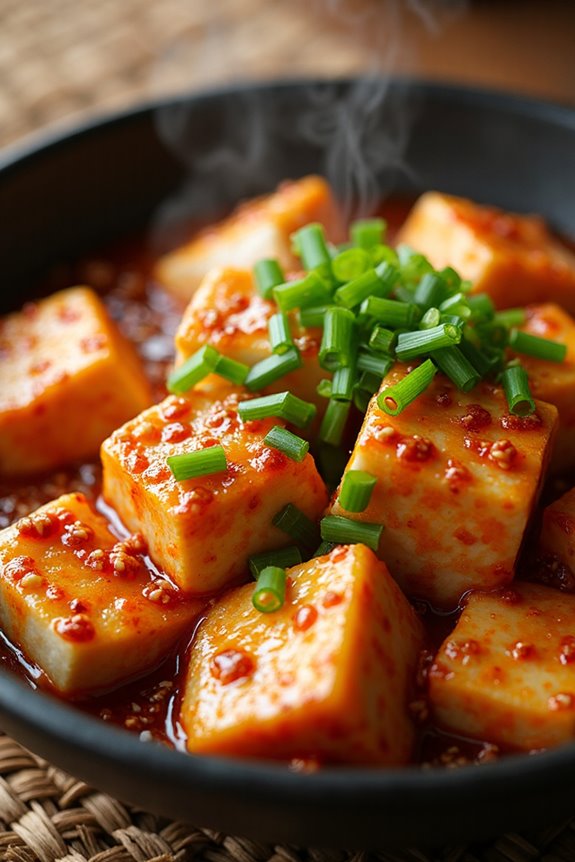 sizzling spicy mapo tofu