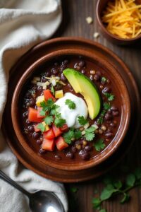 smoky black bean soup
