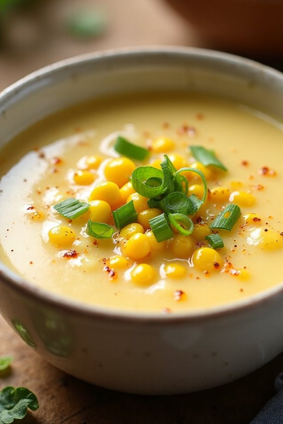 smoky creamy corn soup
