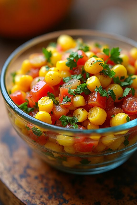 smoky grilled corn salsa