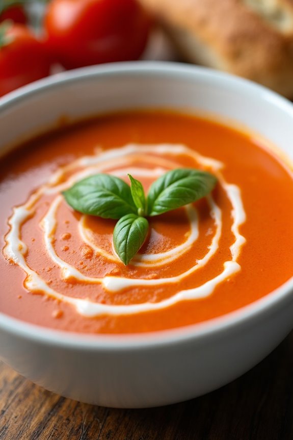 smooth rich tomato bisque