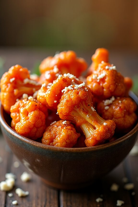 spicy buffalo cauliflower wings