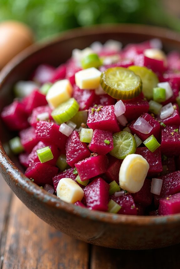 sweet and tangy beet salad