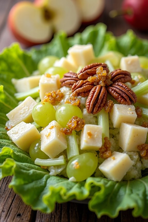 sweet crunchy waldorf salad