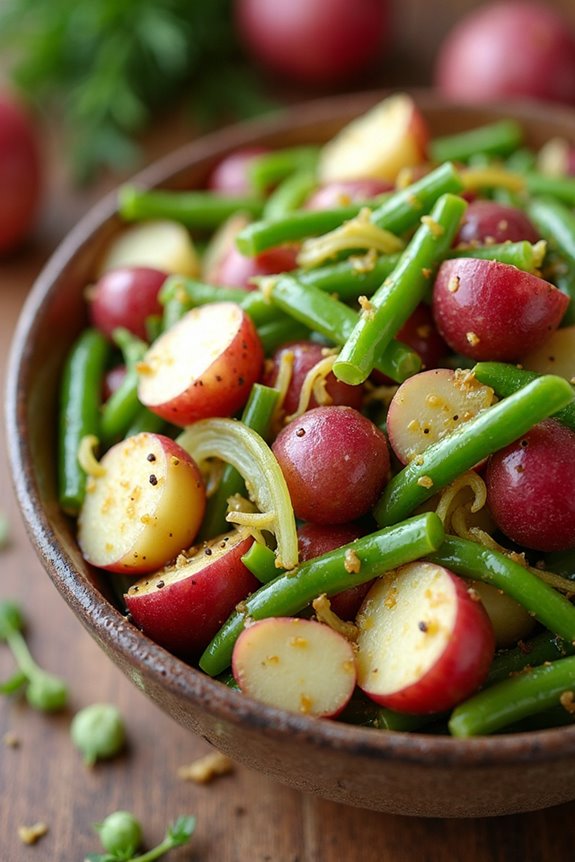 tangy mustard red potato salad