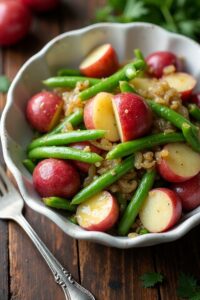 tangy mustard red potato salad