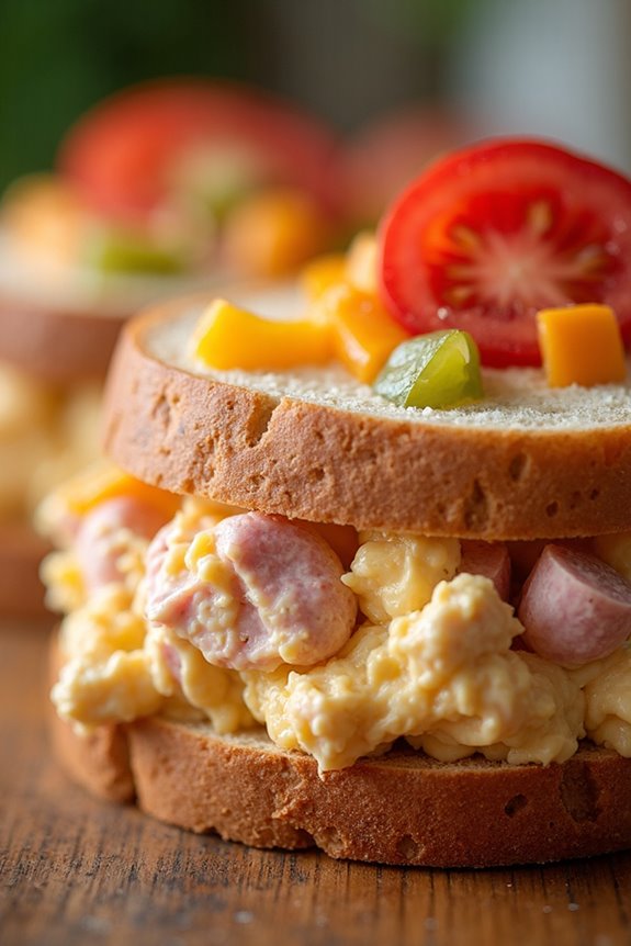 zesty bologna cheese salad