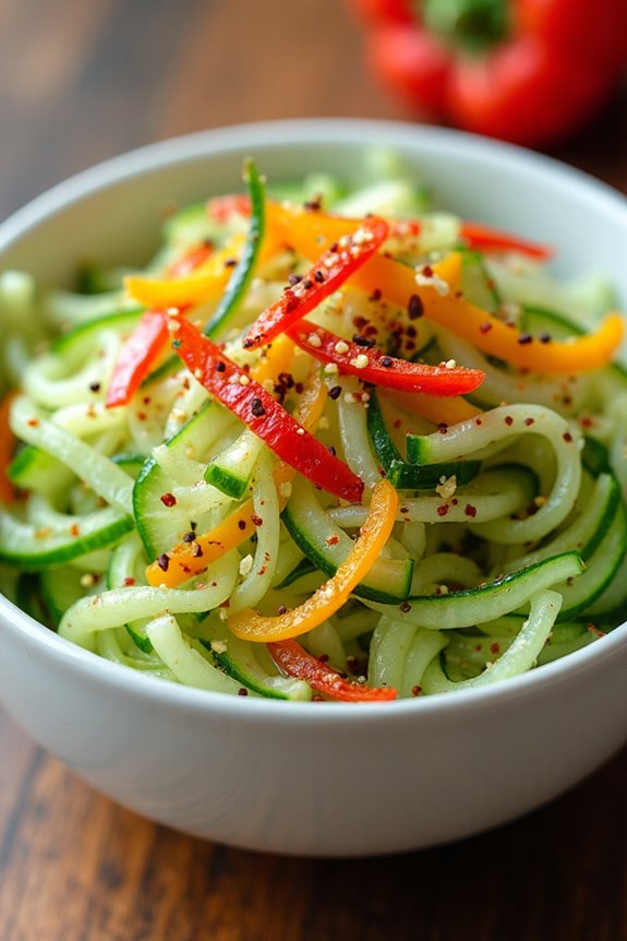 zesty ginger sesame cucumber salad