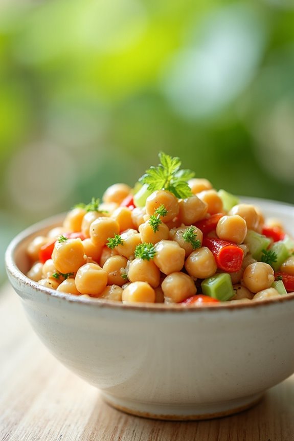 zesty mediterranean chickpea salad
